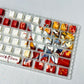 Sword Art Online Asuna PBT anime keycaps set with cherry profile, top backlit for RGB light, dye-sublimated, MX cross stems keyboard