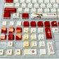 Sword Art Online Asuna PBT anime keycaps set with cherry profile, top backlit for RGB light, dye-sublimated, MX cross stems keyboard