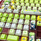 C.C Code Geass: Lelouch of the Rebellion anime PBT keycaps set, Cherry profile with shine-through legends