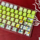 C.C Code Geass: Lelouch of the Rebellion anime PBT keycaps set, Cherry profile with shine-through legends