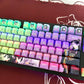 NEW!!!The Apothecary Diaries Maomao&Jinshi anime PBT keycaps set with side backlit,122keys top printed for MX-cross stems Keyboard