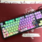 NEW!!!The Apothecary Diaries Maomao&Jinshi anime PBT keycaps set with side backlit,122keys top printed for MX-cross stems Keyboard
