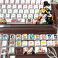 Original Sailor Moon anime keycaps set with Side lit, PBT and Cherry MOA profile for MX-cross stems keycboard