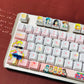 Original Sailor Moon anime keycaps set with Side lit, PBT and Cherry MOA profile for MX-cross stems keycboard