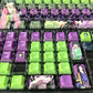 NEW!!!The Apothecary Diaries Maomao&Jinshi anime PBT keycaps set with side backlit,122keys top printed for MX-cross stems Keyboard