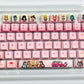 Original Sailor Moon anime keycaps set with Side lit, PBT and Cherry MOA profile for MX-cross stems keycboard