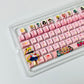 Original Sailor Moon anime keycaps set with Side lit, PBT and Cherry MOA profile for MX-cross stems keycboard