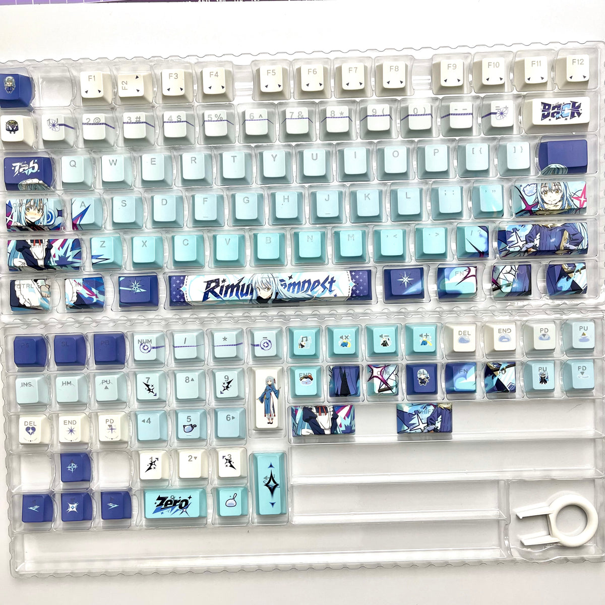 That Time I Got Reincarnated as a Slime - Rimuru Tempest anime PBT keycap set with top backlit