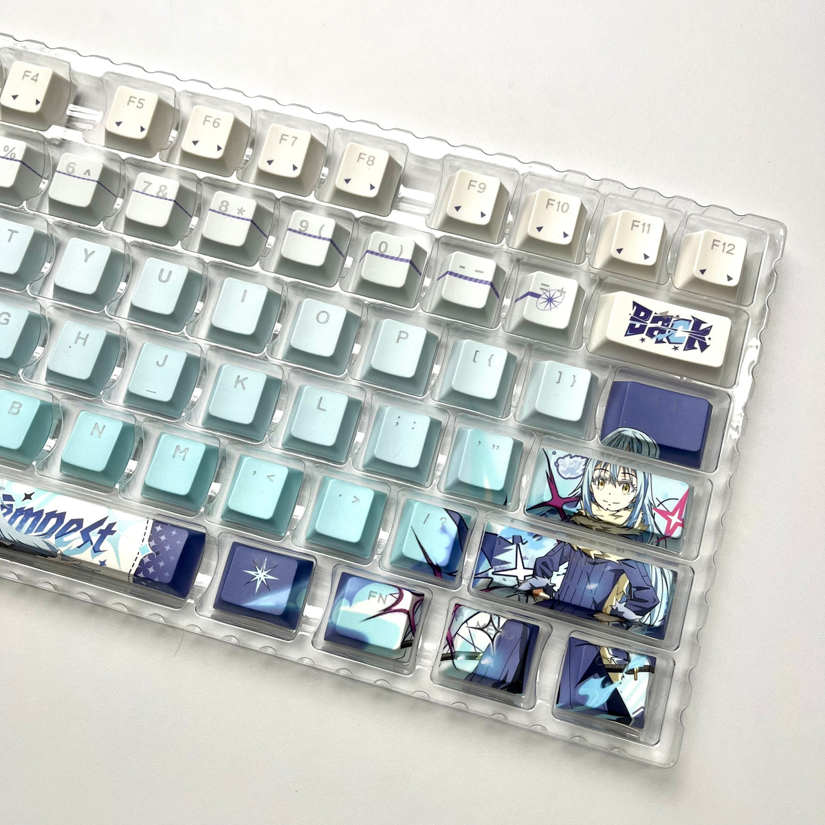 That Time I Got Reincarnated as a Slime - Rimuru Tempest anime PBT keycap set with top backlit
