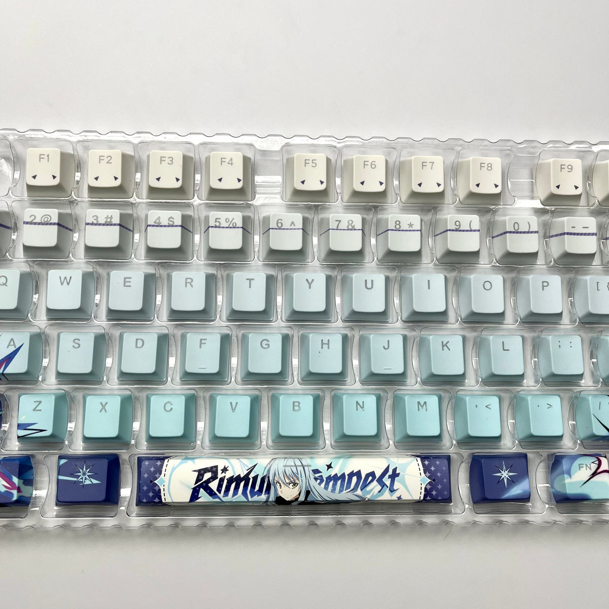That Time I Got Reincarnated as a Slime - Rimuru Tempest anime PBT keycap set with top backlit