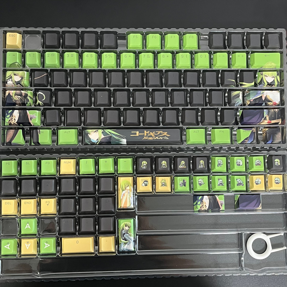 Code Geass: Lelouch of the Rebellion C.C keycaps set PBT Cherry with Side lit better for RGB keyboard