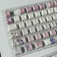 Re:ZERO Emilia anime PBT keycap set with top backlit for ANSI layout