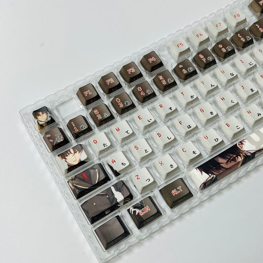 86‑EIGHTY‑SIX Shinei Nouzen PBT anime keycaps set with cherry profile, dye-sublimated, MX cross stems keyboard