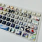 122 keys Sesshomaru PBT anime keycaps set with TOP light, cherry profile, dye-sublimated