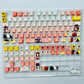 122 keys Yamada PBT anime keycaps set with TOP light, cherry profile