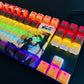 Re:ZERO Natsuki Subaru anime PBT keycap set with top backlit for ANSI layout