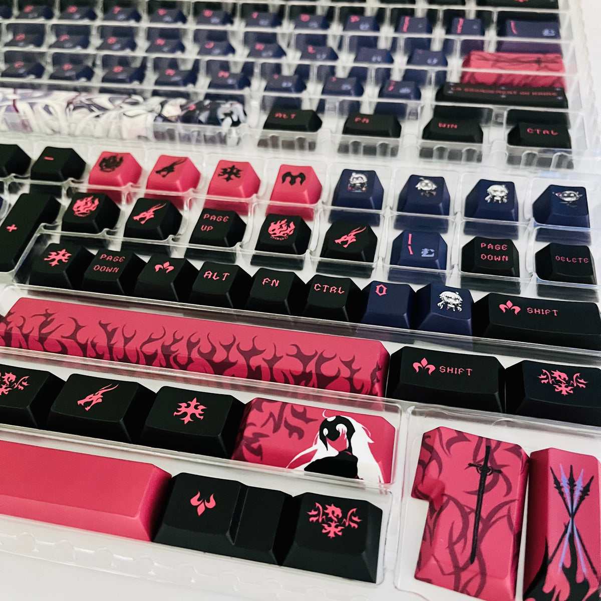 150keys FateFGO Jeanne d'Arc (Alter) full set for all MX cross stems and Alice layout