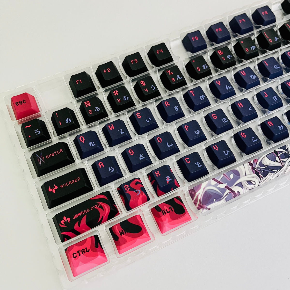 150keys FateFGO Jeanne d'Arc (Alter) full set for all MX cross stems and Alice layout