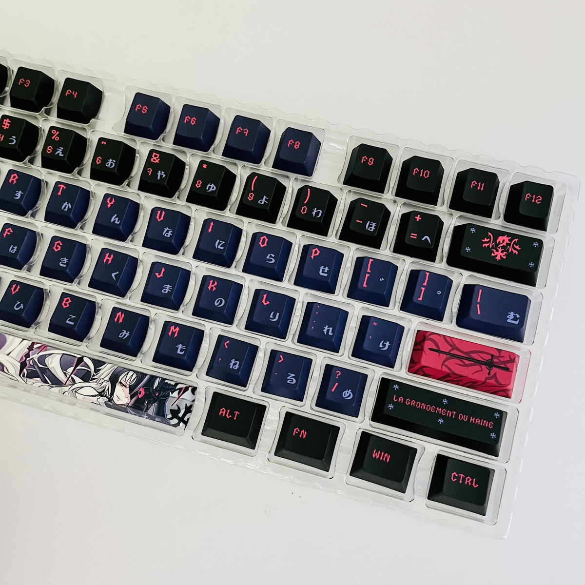 150keys FateFGO Jeanne d'Arc (Alter) full set for all MX cross stems and Alice layout