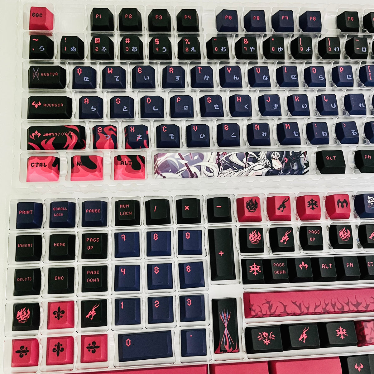 150keys FateFGO Jeanne d'Arc (Alter) full set for all MX cross stems and Alice layout