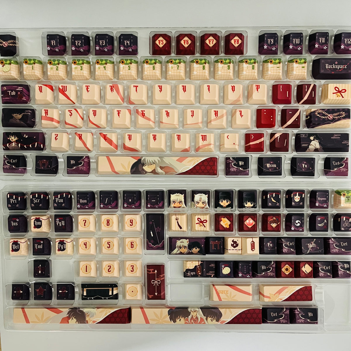 140 keys Kagome Higurashi  Inuyasha keycaps set, fit ANSI and ISO layout
