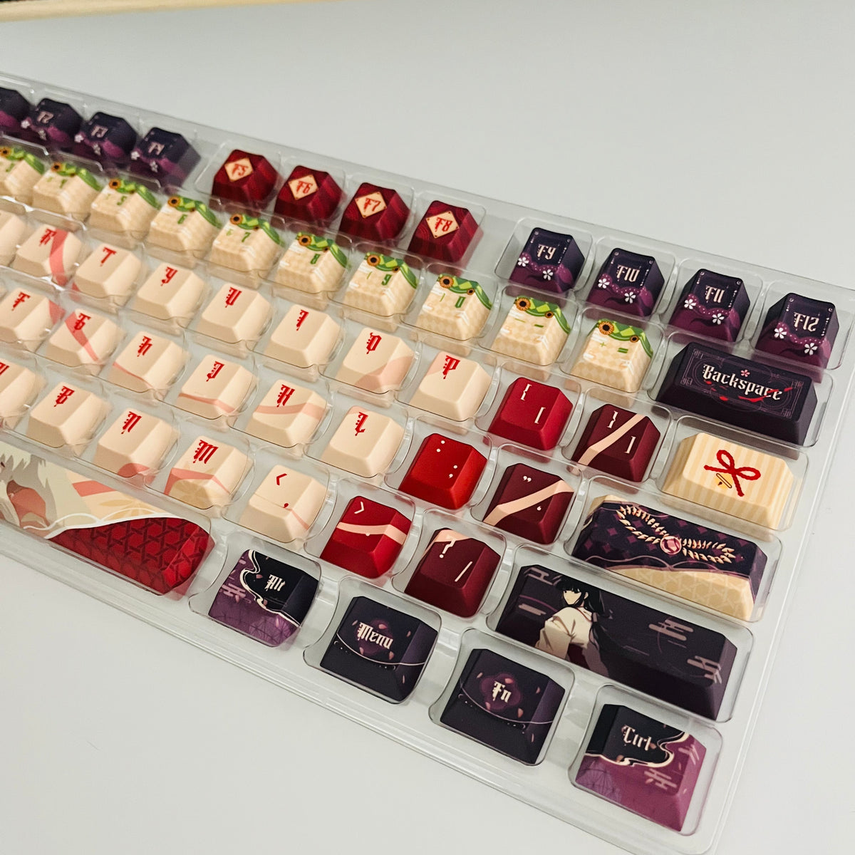 140 keys Kagome Higurashi  Inuyasha keycaps set, fit ANSI and ISO layout