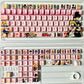 Original Sailor Moon anime keycaps set with Side lit, PBT and Cherry MOA profile for MX-cross stems keycboard