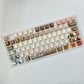 Subaru anime PBT keycap set with top backlit for ANSI layout