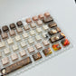 Subaru anime PBT keycap set with top backlit for ANSI layout