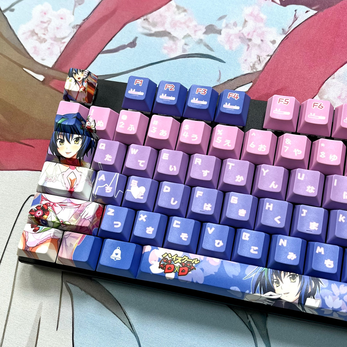 High School D×D Xenovia PBT anime keycaps