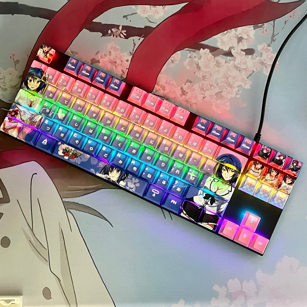 High School D×D Xenovia PBT anime keycaps