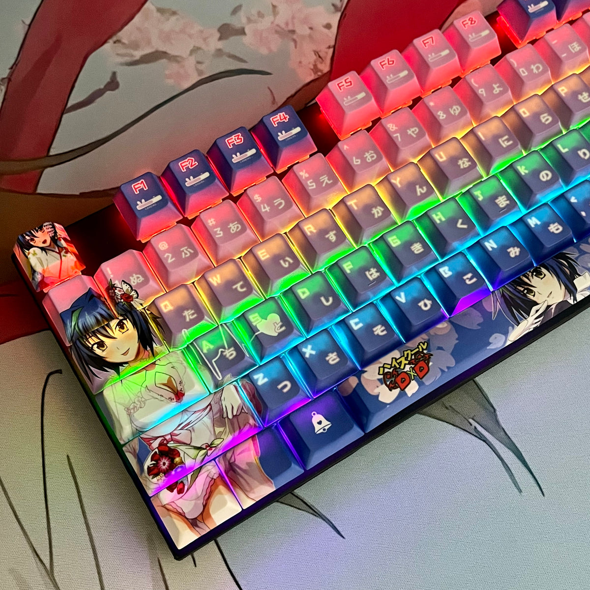 High School D×D Xenovia PBT anime keycaps