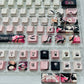 Nazuna anime PBT keycap set with top backlit for ANSI layout