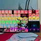 Call of the Night Nazuna anime PBT keycap set with top backlit for ANSI layout