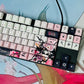 Call of the Night Nazuna anime PBT keycap set with top backlit for ANSI layout