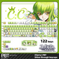 C.C Code Geass: Lelouch of the Rebellion keycaps set PBT Cherry with shine-through legends