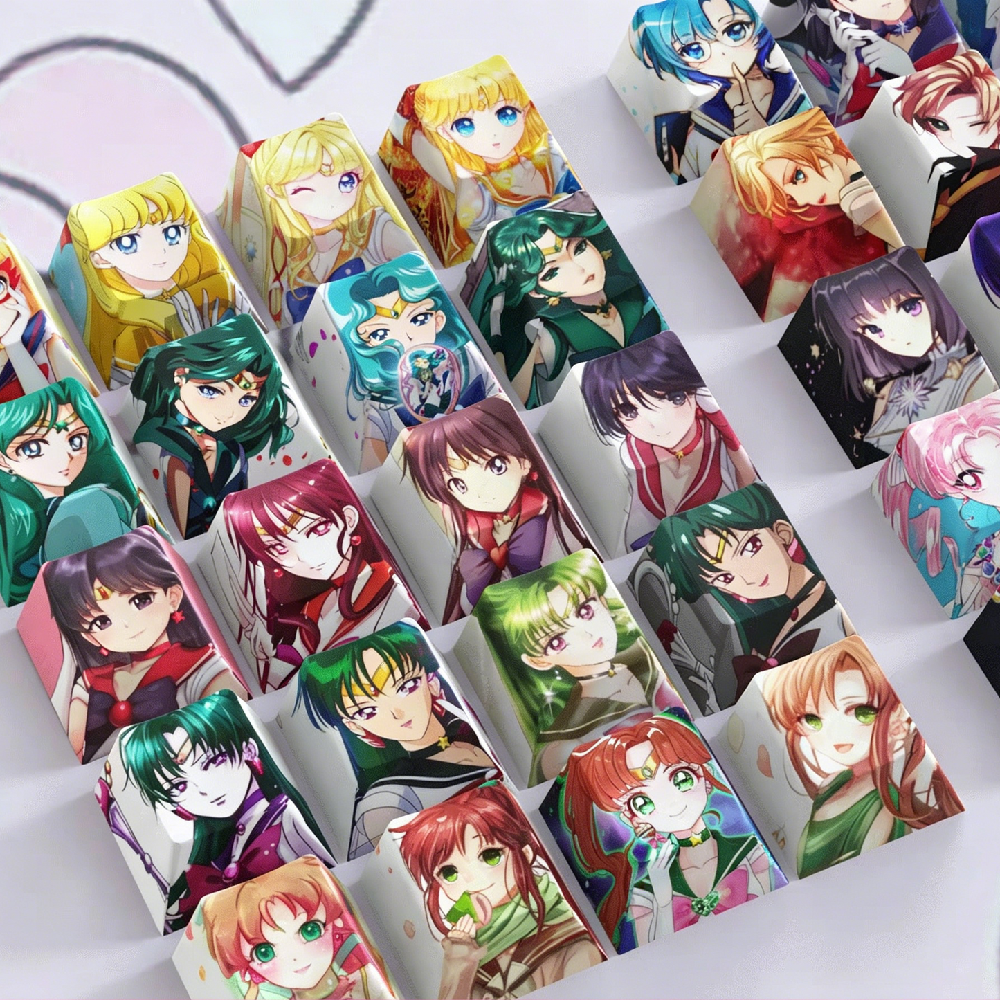 4pcs of sailor moon keycaps/Cherry-PBT