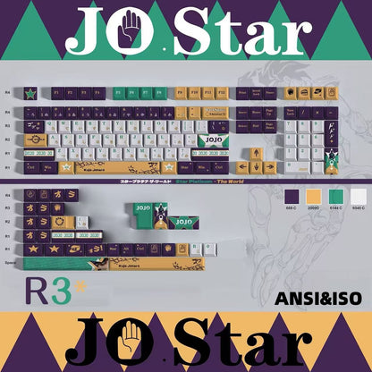 138keys JoJo's Bizarre Adventure Jotaro Kujo full set for all MX cross stems and Alice layout