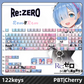 Re:ZERO Rem&Ram anime PBT keycap set with top backlit