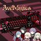 AveMujica PBT Cherry Keycap Set, Matte 5-Side Dye-Sublimation with Side lit
