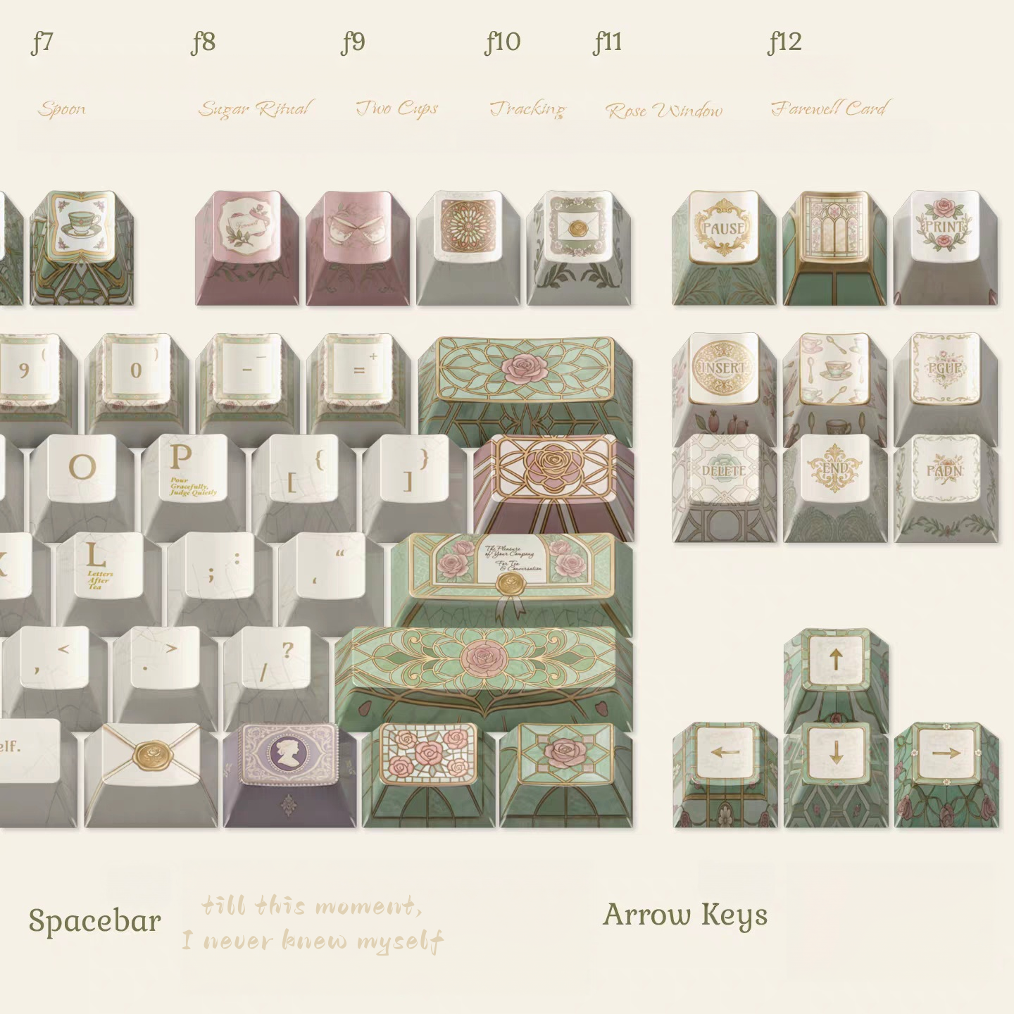 [Original]Jane Austen Themed Collector-grade keycaps, perfect gift for literature lovers