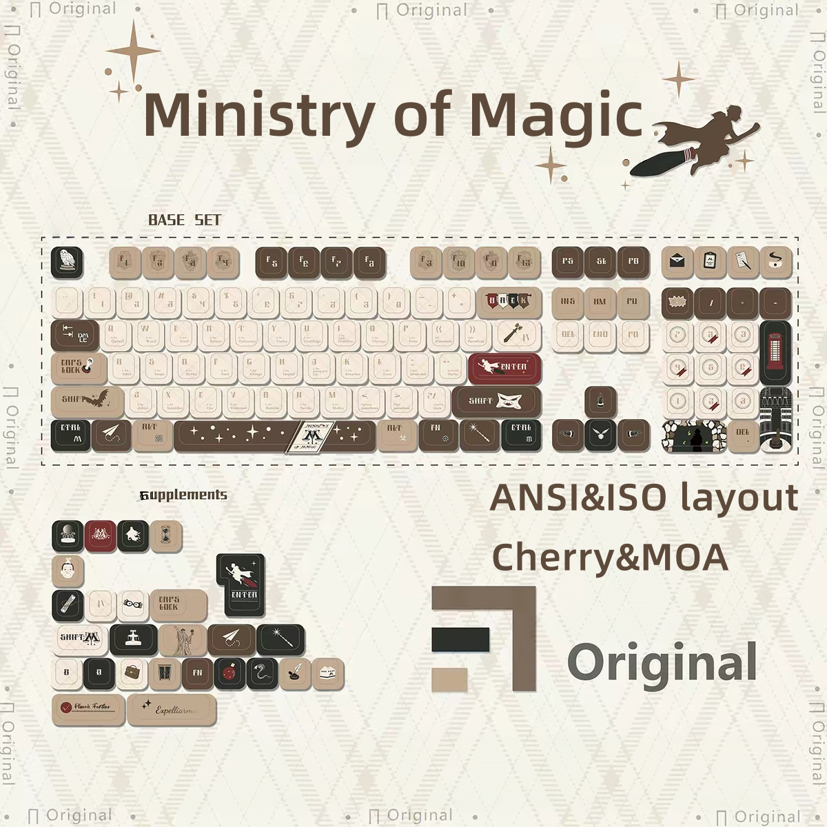 Ministry of Magic anime PBT keycap set for ANSI&ISO layout