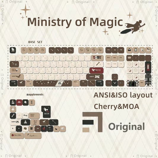 Ministry of Magic anime PBT keycap set for ANSI&ISO layout