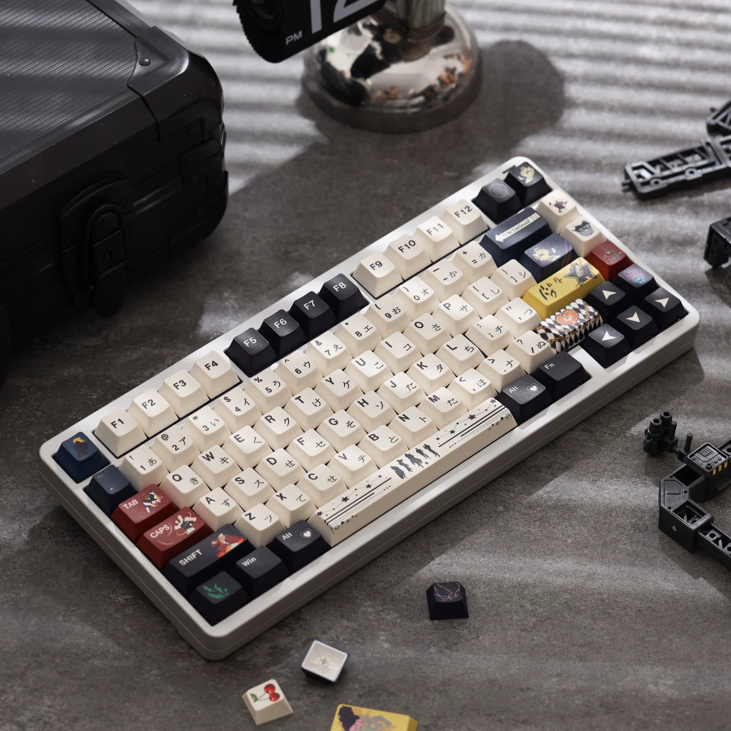 JoJo's Bizarre Adventure Stardust Crusaders 140-Key Cherry Profile PBT 5-Sided Dye Sub Custom Keycap Set