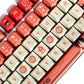 129keys One Piece Artisan PBT-Cherry Keycap Set (keycaps only, not include keyboard）