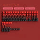 New Gradient Gray Double Shot RGB Backlit Keycaps OEM Profile 135 Keys Side Printed PBT Keycaps for Cherry MX Switches Keyboards