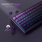 132 Key Custom Lavender Purple Double Shot Keycaps Shine Through PBT Keycaps for Cherry Gateron MX Switches Mechanical Keyboards