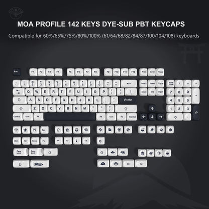 133 Keys MOA Profile Walnut wood PBT Keycaps Customs Dye Sub Key caps for 61/87/104 Cherry MX Switch Gaming Mechanical Keyboard