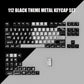 112 Keys Cherry Profile Time Metal Feel PBT Keycaps Top Print Dye Sub Key Cap For Cherry Mx Gamer Mechanical Keyboard Keycaps