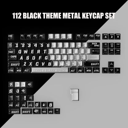 112 Keys Cherry Profile Time Metal Feel PBT Keycaps Top Print Dye Sub Key Cap For Cherry Mx Gamer Mechanical Keyboard Keycaps